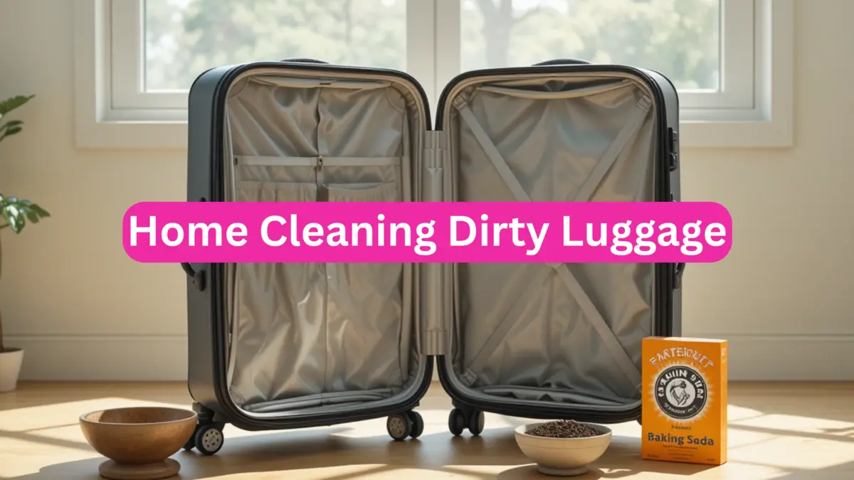 How To Clean Dirty Luggage At Home