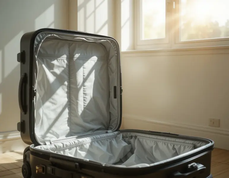 how to dry luggage bag
