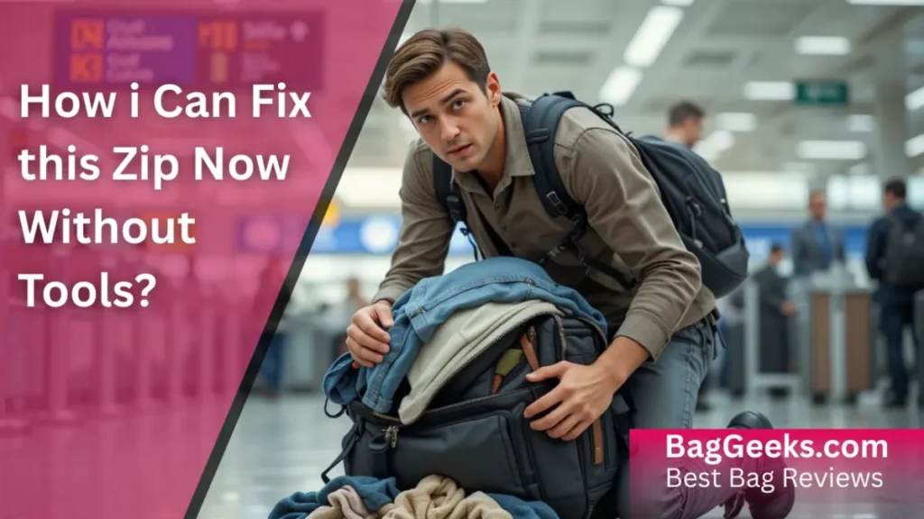 how to fix bag zip at home without tools