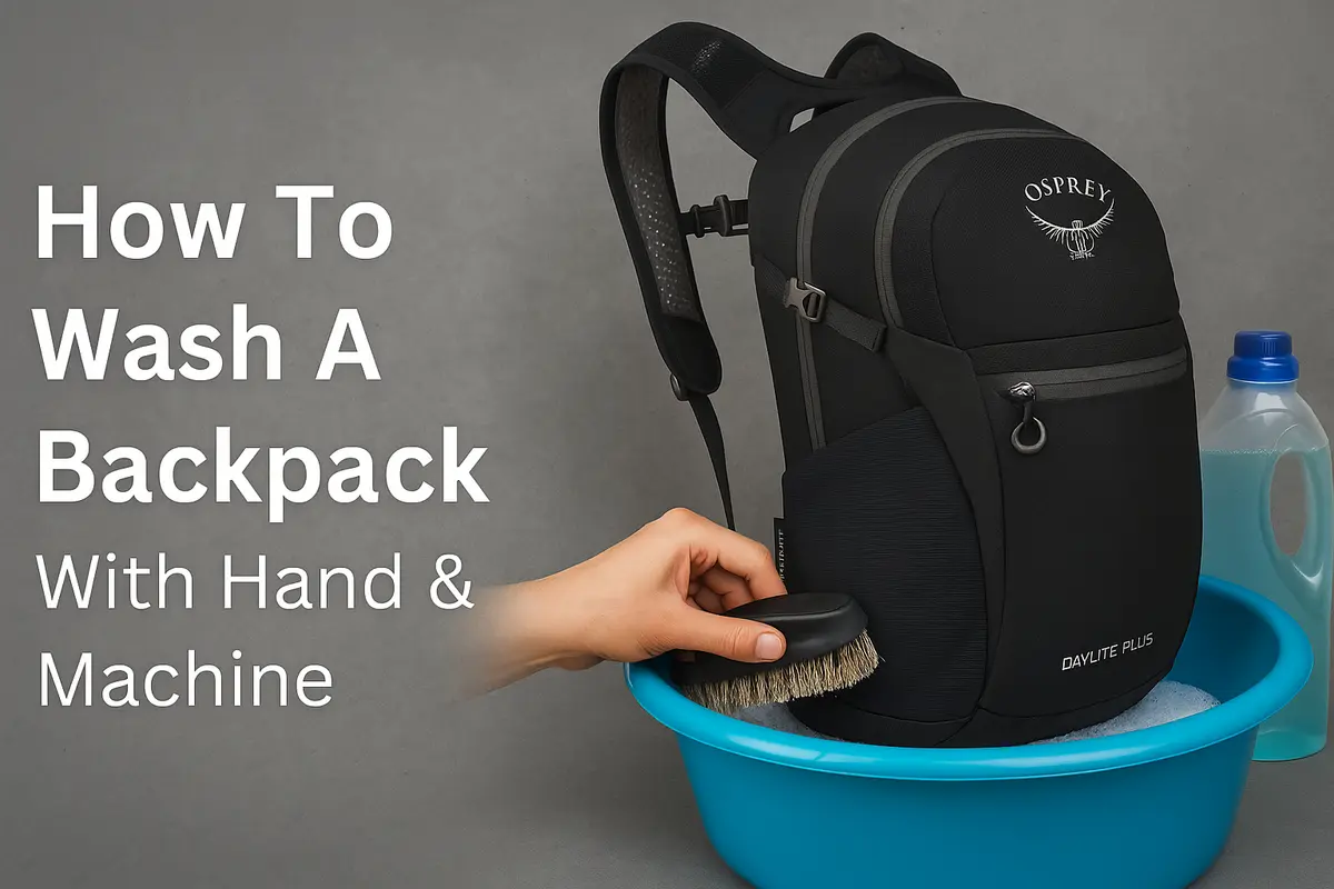 how to wash a backpack with machine and hand