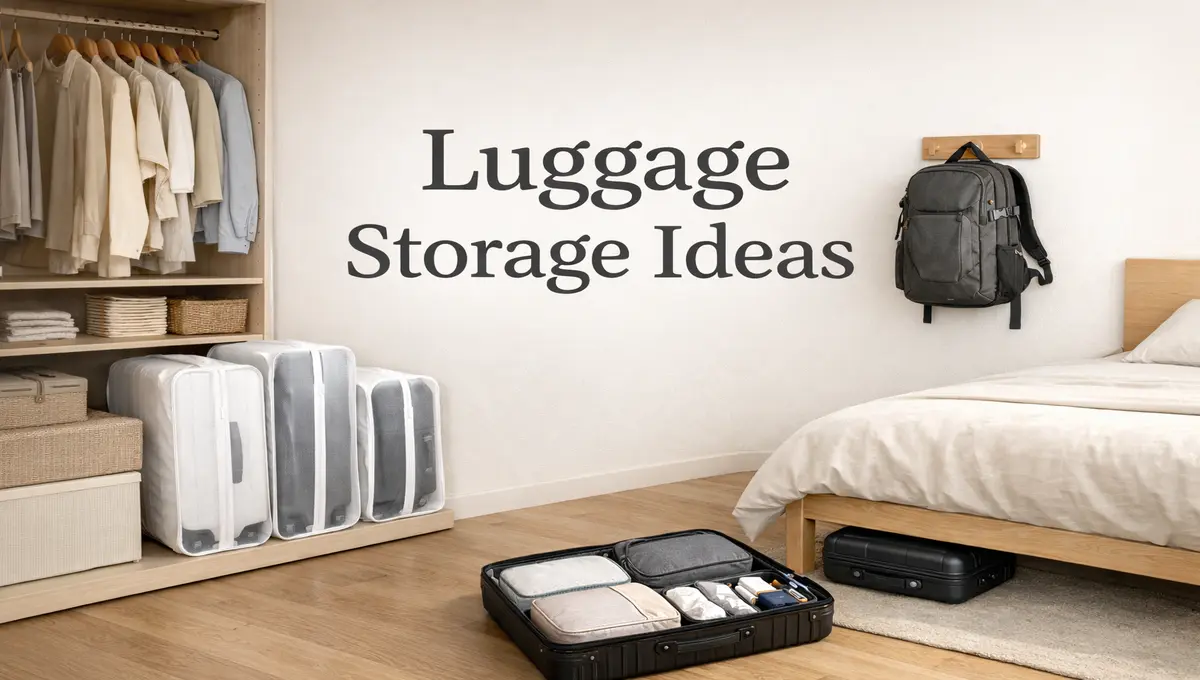how to store luggage at home